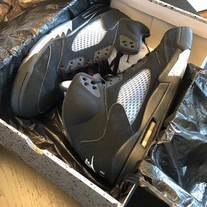 Air Jordan 5 Retro OG Black Metallic - Size 12